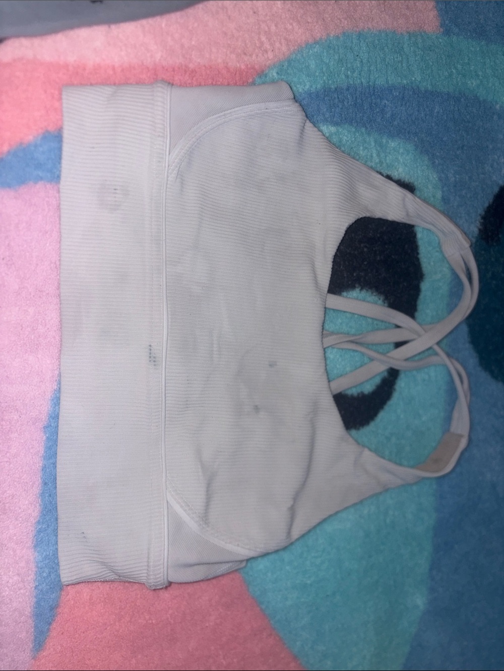 lululemon athletica Light Beige Ribbed Wireless Sports Bra